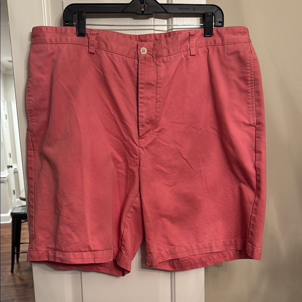 Vineyard Vines Coral Flat Front Shorts Lightweight Cotton